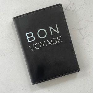 Via Lorenzo “Bon Voyage” Grey Passport Cover